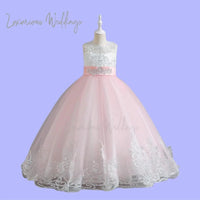 Girls Princess Bridesmaid/Flower Girl Dress - Luxurious Weddings