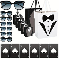 Groomsmen Gifts Set - 18pcs T Shirt, Bottle Opener, Sunglasses Luxurious Weddings