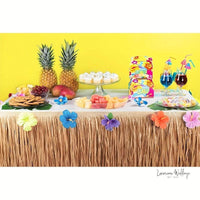 Hawaiian Luau Party Decoration Set - Fringe Banner, Table Skirt, Tiki Bar, Beach Theme - Luxurious Weddings