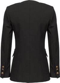 PINKO Black Viscose Suits & Blazer blazer Luxurious Weddings