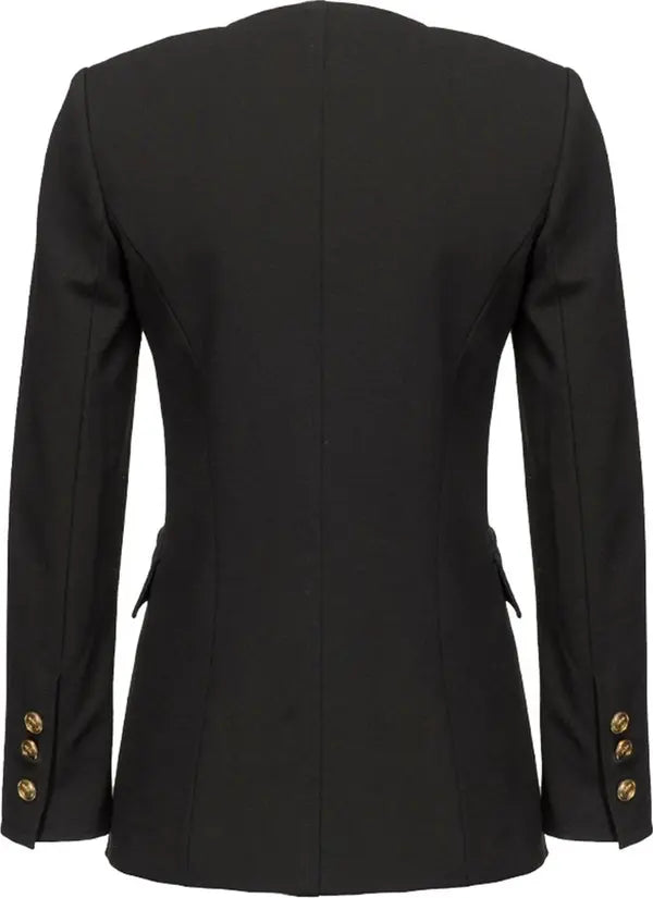 PINKO Black Viscose Suits & Blazer blazer Luxurious Weddings