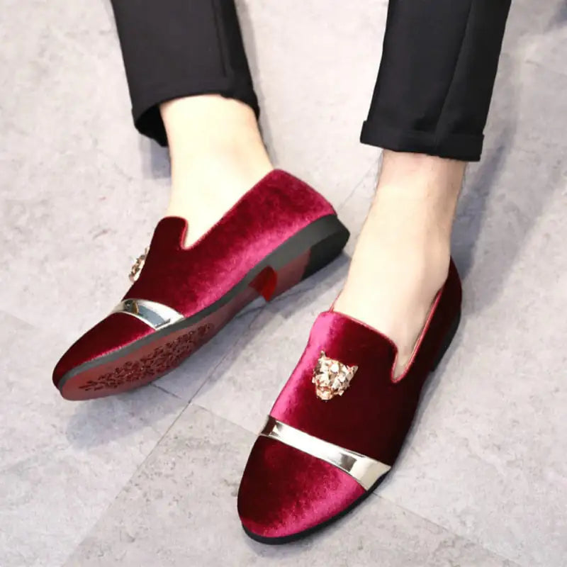 il Leone - Italian Style Red bottom Leather Loafers for Men Luxurious Weddings