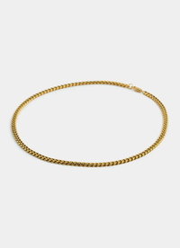 Havana Cuban Necklace 5mm - 18K Gold Plated