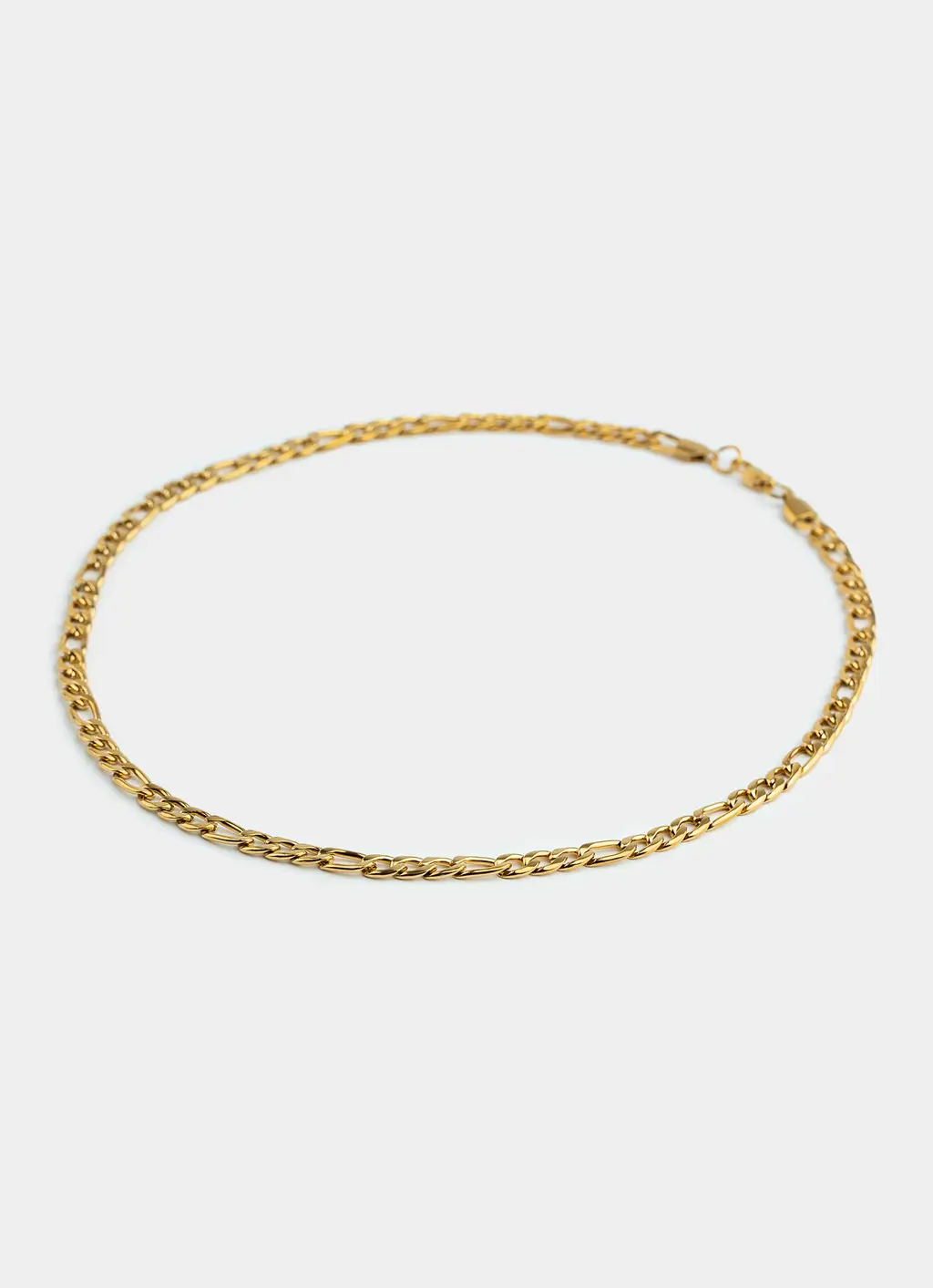 Figaro Necklace 6mm - 18K Gold Plated