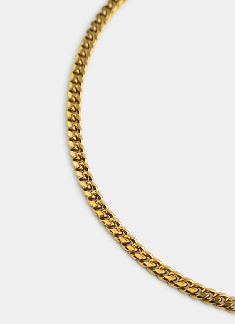 Havana Cuban Necklace 5mm - 18K Gold Plated