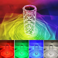 a multicolored photo of a glass vase