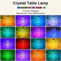 a collage of different colors of a table lamp