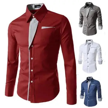 Men's Shirts Full Sleeve Stripe Shirt Luxurious Weddings