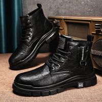 Mens Boots Winter Shoes Leather