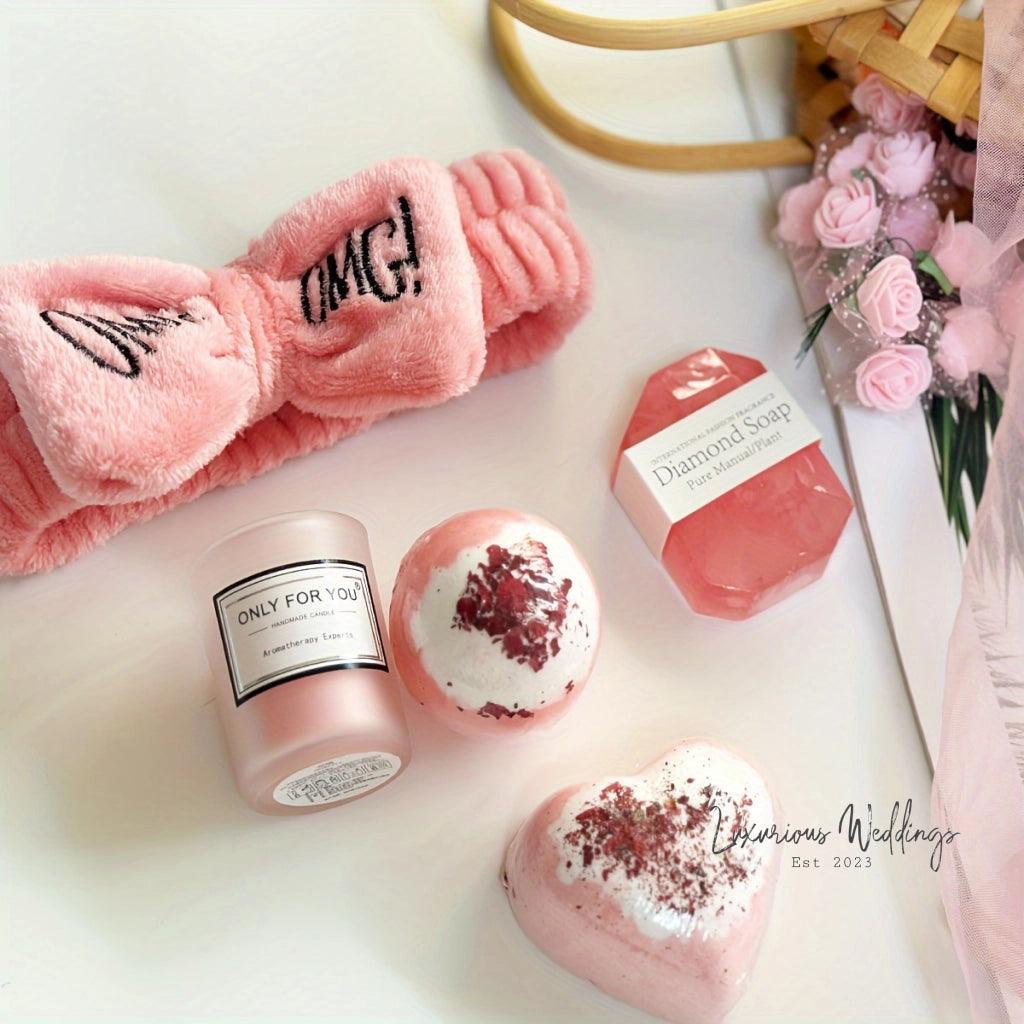 Luxurious Spa Gift Set - Rose Scented Box with 13pcs - Luxurious Weddings