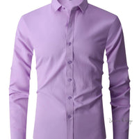 Men's Classic Semi-Formal Button Up Shirt Luxurious Weddings