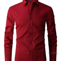 Men's Classic Semi-Formal Button Up Shirt Luxurious Weddings