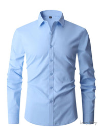 Men's Classic Semi-Formal Button Up Shirt Luxurious Weddings