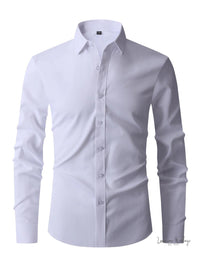 Men's Classic Semi-Formal Button Up Shirt Luxurious Weddings