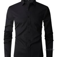 Men's Classic Semi-Formal Button Up Shirt Luxurious Weddings