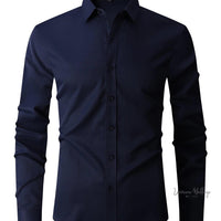 Men's Classic Semi-Formal Button Up Shirt Luxurious Weddings