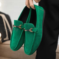 Men's Faux Suede Moccasin Loafers - Comfy Slip-Ons for Spring & Summer Luxurious Weddings