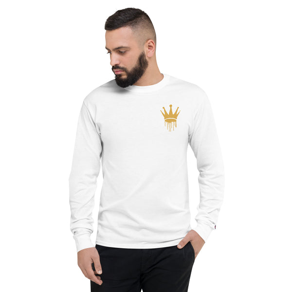 LIL BIT HOOD Men's Champion Long Sleeve Shirt Tops/Long Sleeve Tops Luxurious Weddings