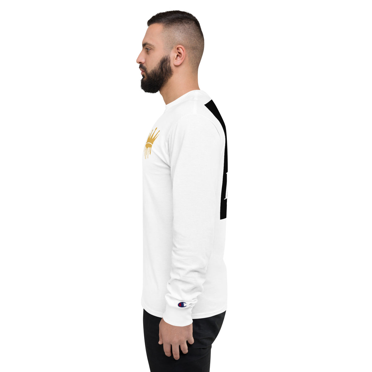 LIL BIT HOOD Men's Champion Long Sleeve Shirt Tops/Long Sleeve Tops Luxurious Weddings