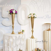 Metal Tabletop Flower Stand - Versatile Vase for Events Luxurious Weddings