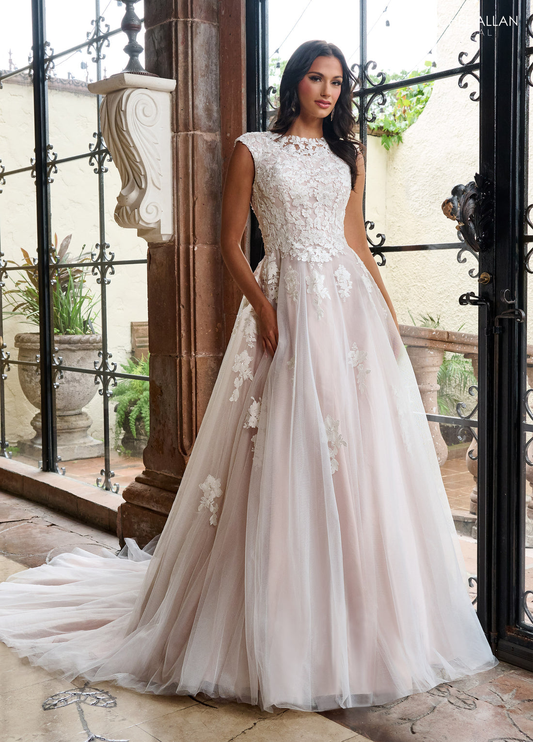 Long Beaded Applique Wedding Dress Wedding Dress Luxurious Weddings
