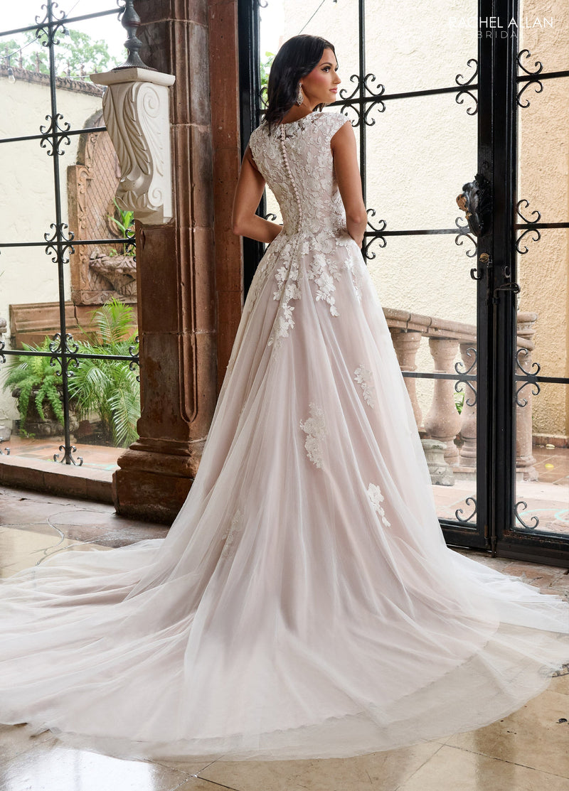 Long Beaded Applique Wedding Dress Wedding Dress Luxurious Weddings