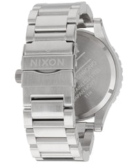 Nixon 51-30 Navy Blue Dial Silver Men's Watch A083-307 stainless steel back view