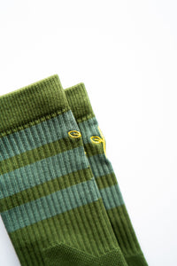 Organic Cotton Luxe Crew Sock - Forest (Imperfect)