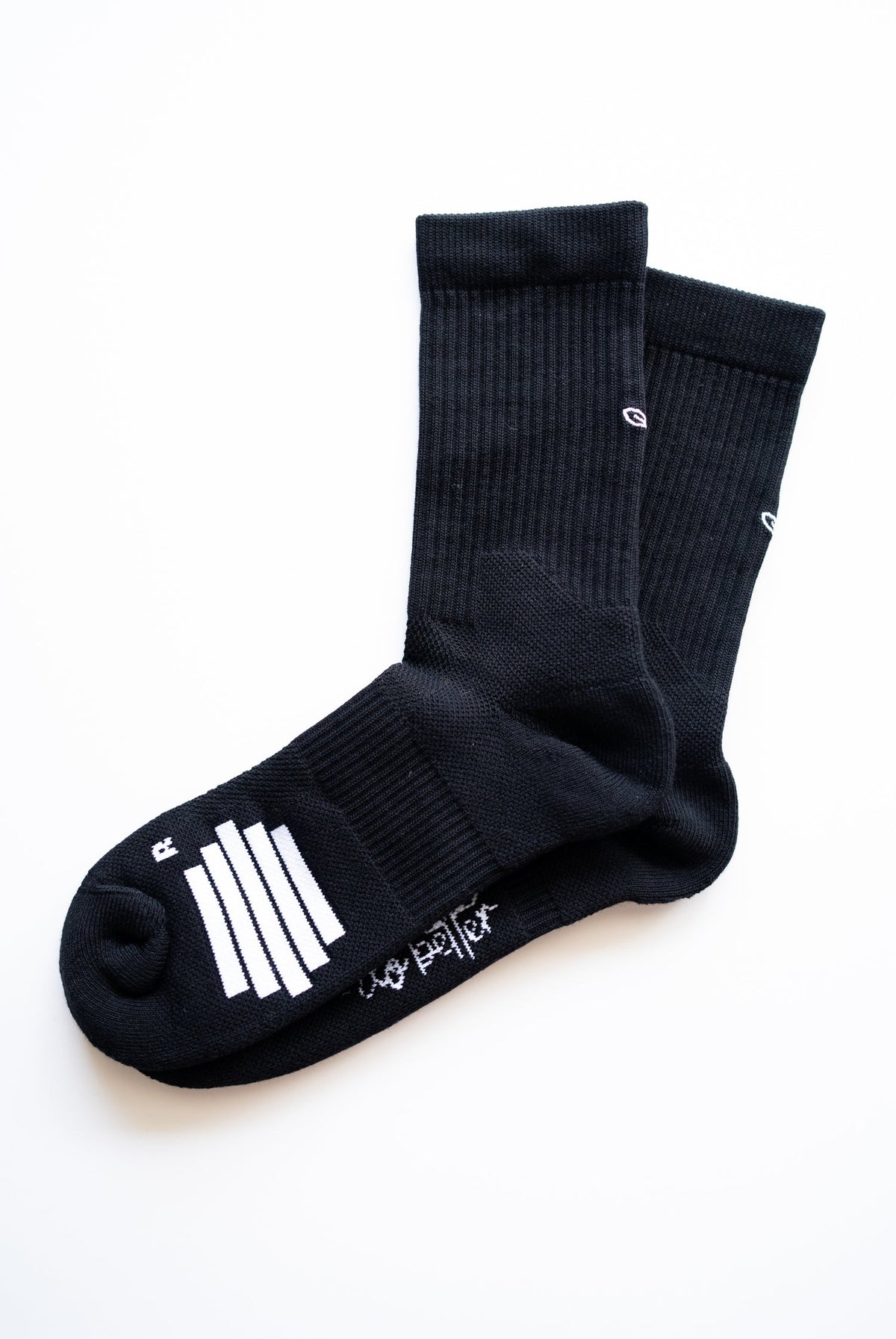 Organic Cotton Luxe Crew Sock - Stealth Black