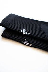 Organic Cotton Luxe Crew Sock - Stealth Black