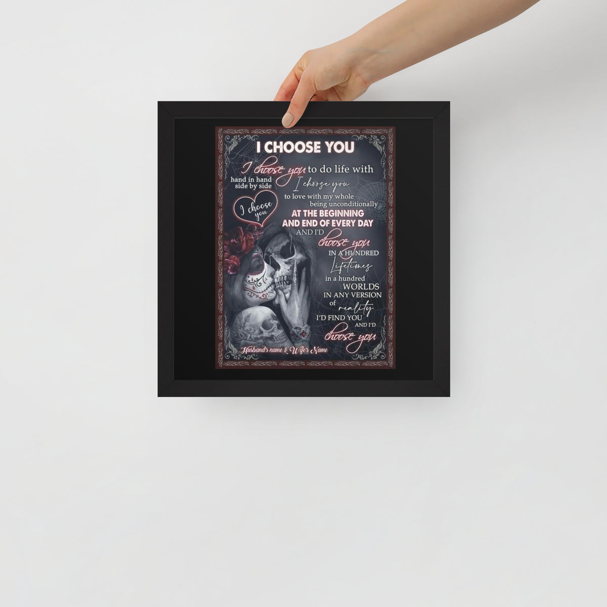 I CHOOSE YOU Framed photo paper poster Luxurious Weddings