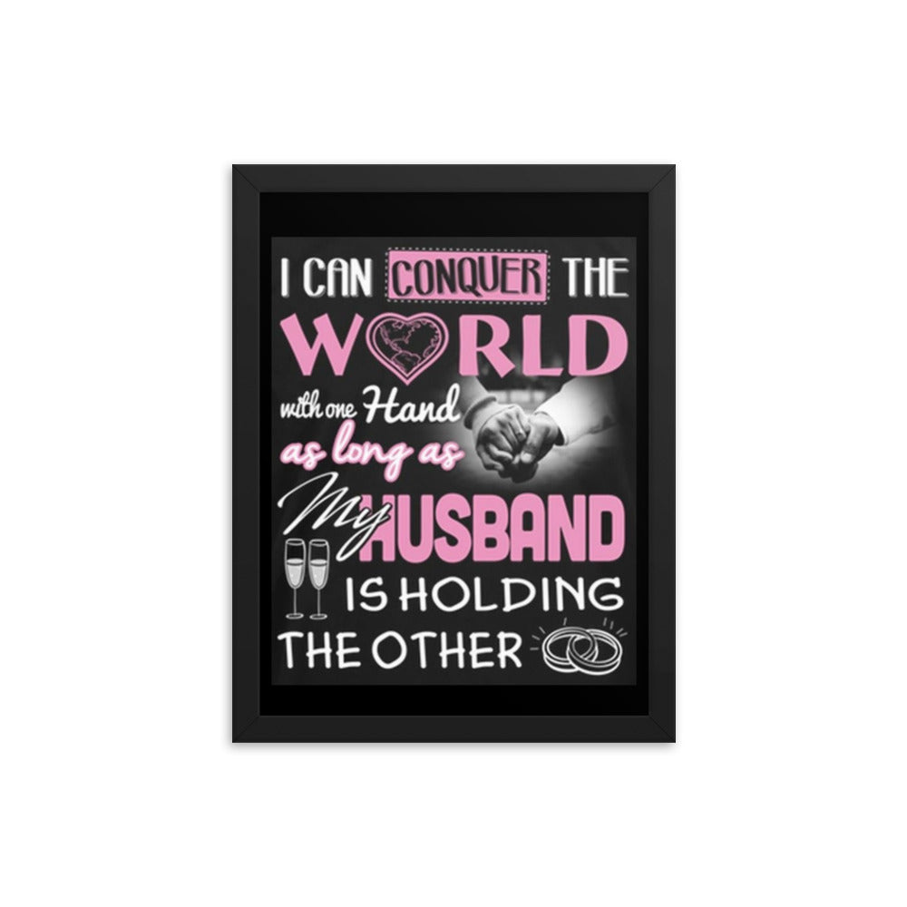 MY HUSBAND Framed photo paper poster Luxurious Weddings