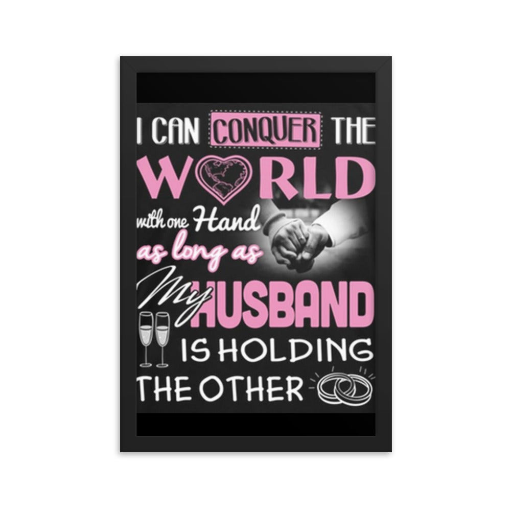 MY HUSBAND Framed photo paper poster Luxurious Weddings