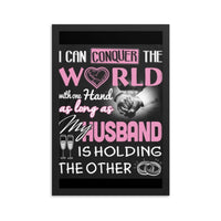 MY HUSBAND Framed photo paper poster Luxurious Weddings