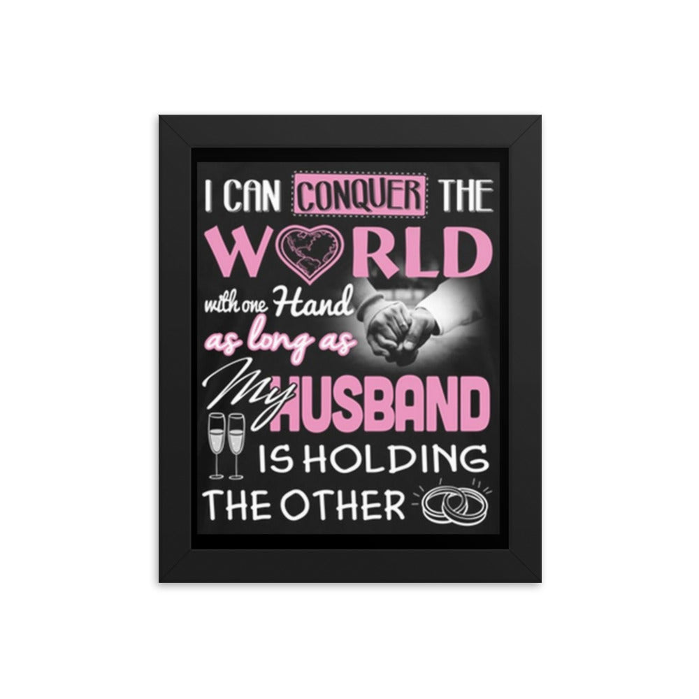 MY HUSBAND Framed photo paper poster Luxurious Weddings