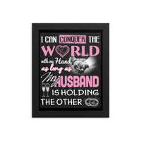 MY HUSBAND Framed photo paper poster Luxurious Weddings