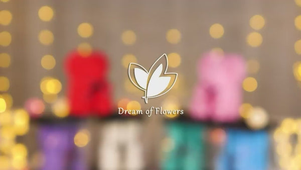 a blurry photo of a flower shop logo