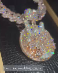 Letter Pendant with Link Chain necklace Luxurious Weddings