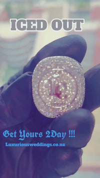 Custom Letter Hip-Hop Ring Mens ring Luxurious Weddings
