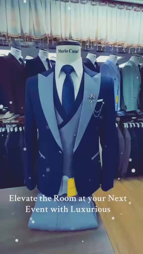 The Marco 3pc Suit Mens Suit Luxurious Weddings