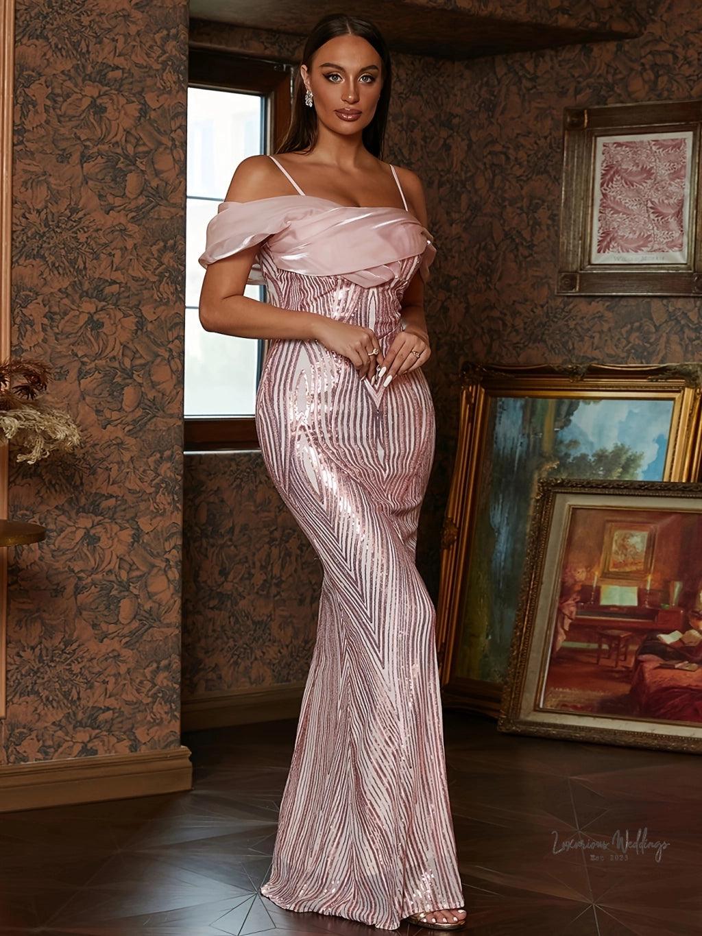 Sparkling Sequin Mermaid Dress for Women - Luxurious Weddings