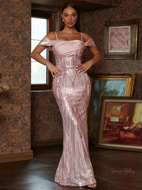 Sparkling Sequin Mermaid Dress for Women Luxurious Weddings