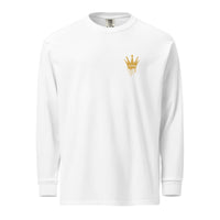 LIL BIT CLASSY Garment-dyed heavyweight long-sleeve shirt Tops/Long Sleeve Tops Luxurious Weddings