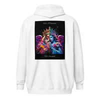 King & Queen Unisex heavy blend zip hoodie Luxurious Weddings