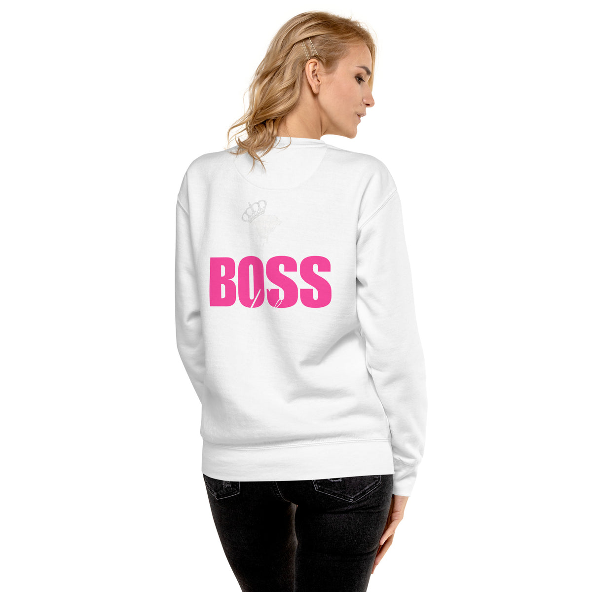 BOSS LADY Unisex Premium Sweatshirt Luxurious Weddings