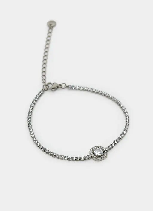 Birds Eye Tennis Bracelet - Stainless Steel