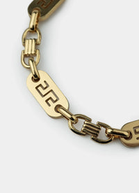 Greca Plate Bracelet 8mm -18K Gold Plated