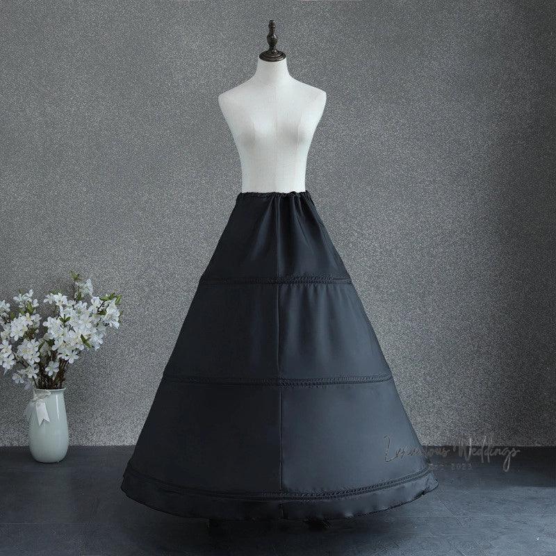 Vintage 3-Hoop Petticoat Underskirt for Wedding Dress Underskirt Luxurious Weddings