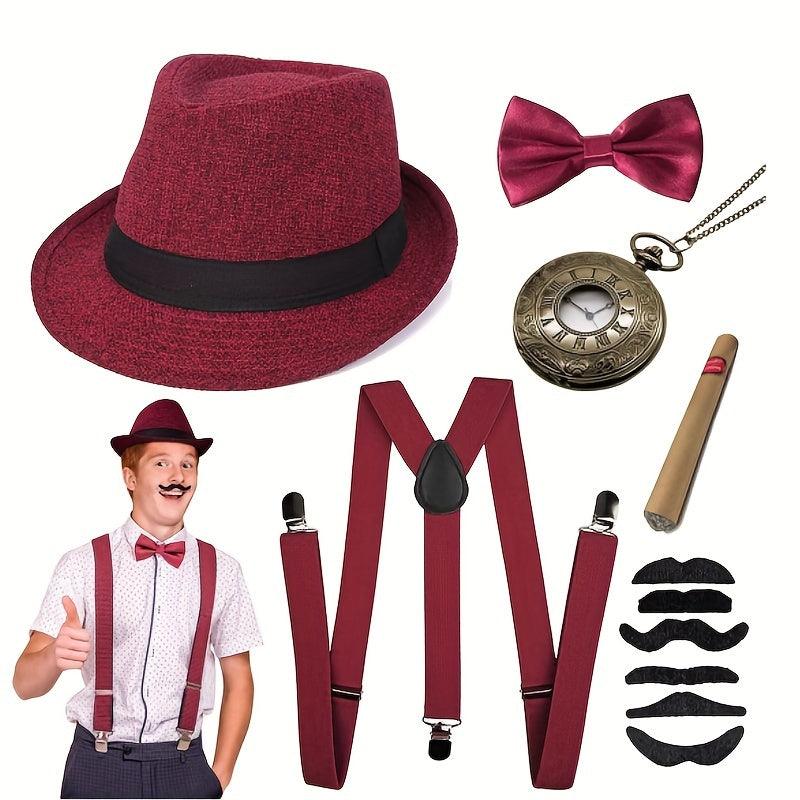 Vintage Men's Costume Set - Gatsby Theme | Complete Accessories for Wedding / Party Luxurious Weddings