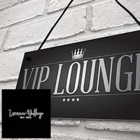 Vintage VIP Lounge: Hanging Man Cave Sign for Home Bar, - Luxurious Weddings